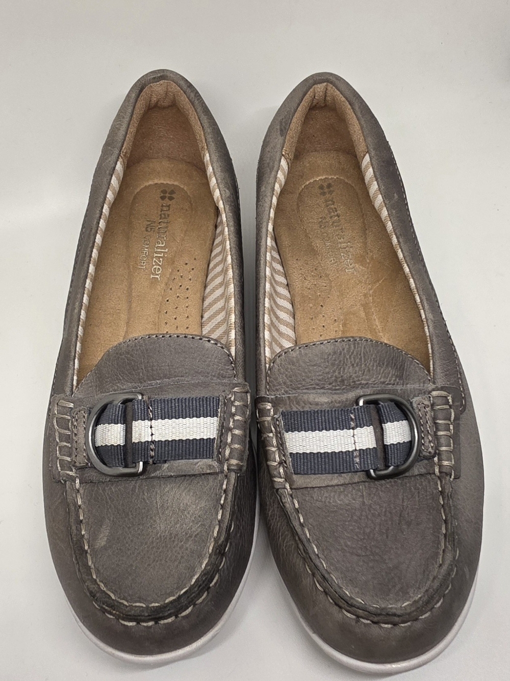 Naturalizer N5 Comfort Gray Casual Slip-On Loafers